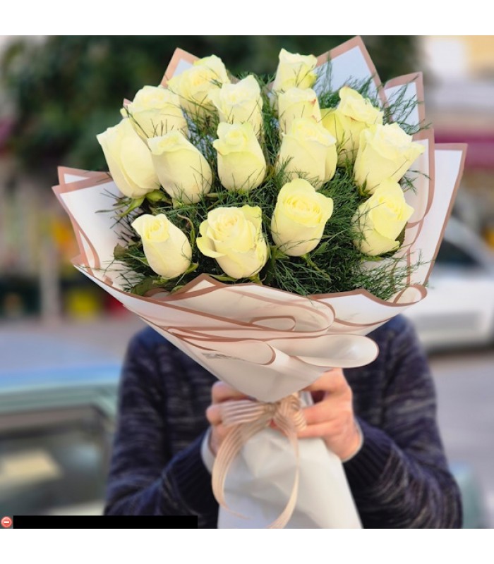 15 Beyaz Gül-zc18