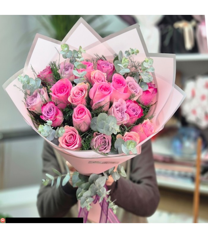 20 Pembe Lila Gül-zc11